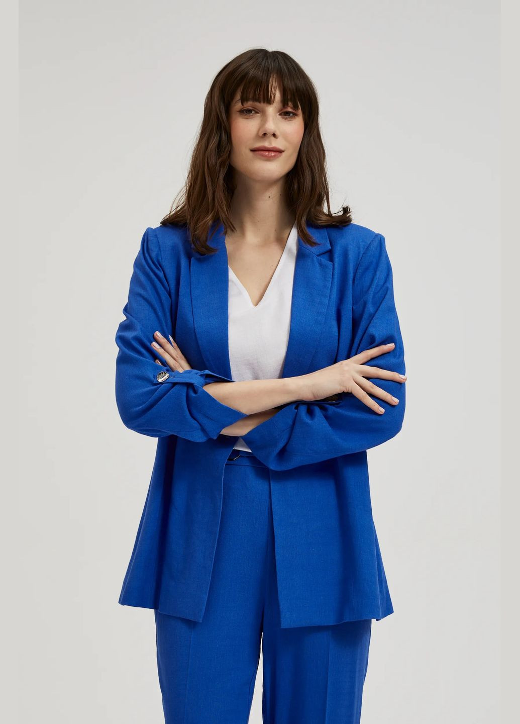 Синий женский жакет Moodo -