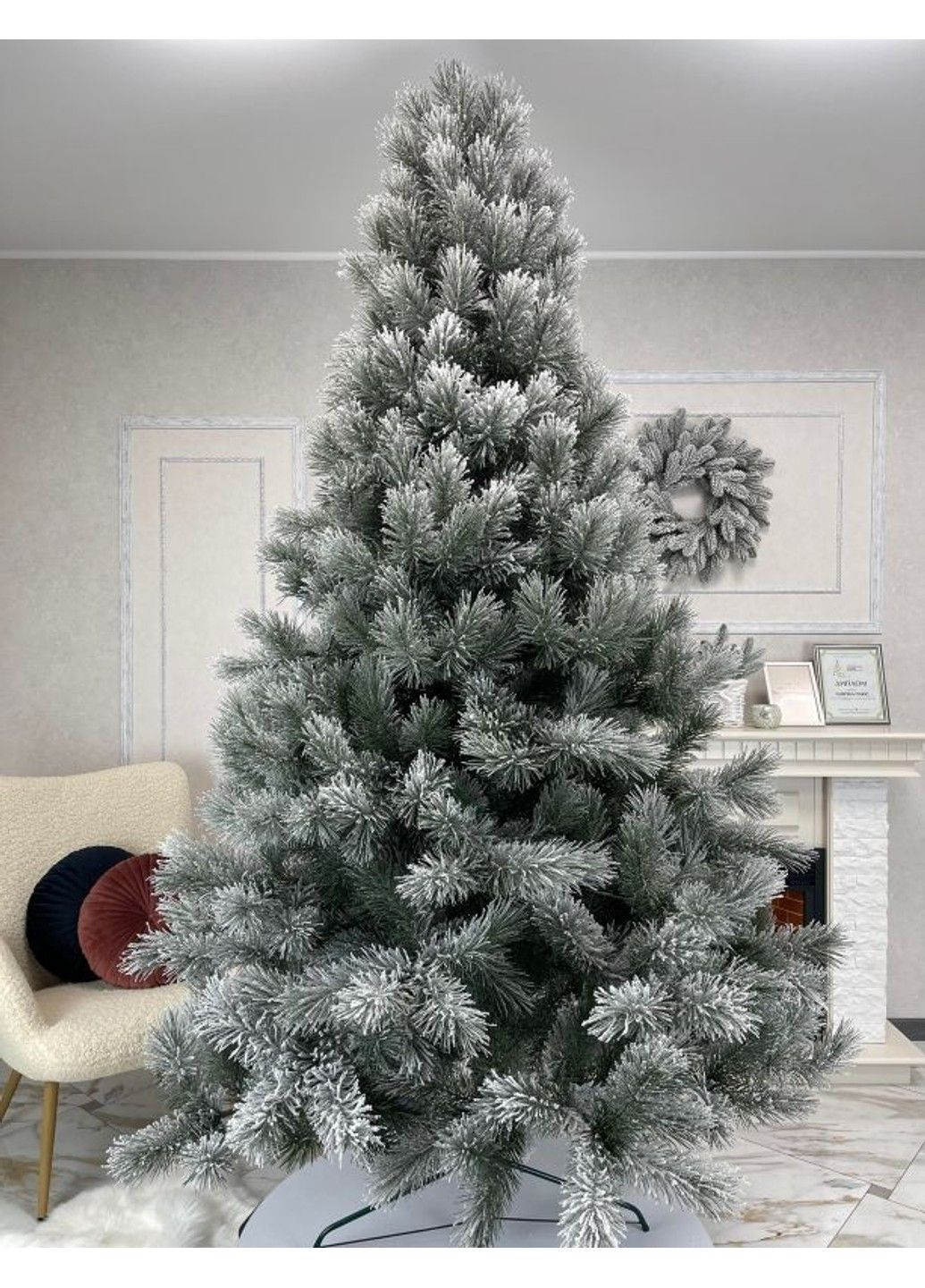 Штучна Скандинавська сосна засніжена 1.2м No Brand (332634385)