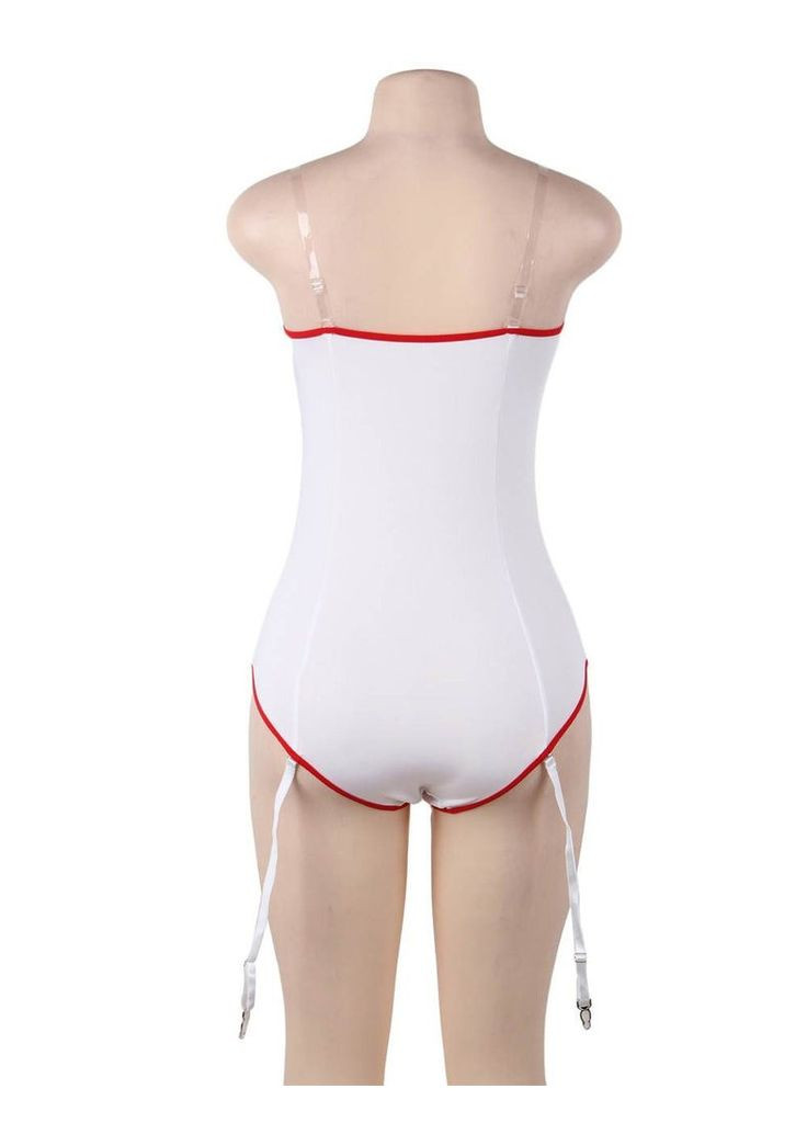 Сексуальний костюм медсестри Star Night з відкритими плечима, білий No Brand (303897991)