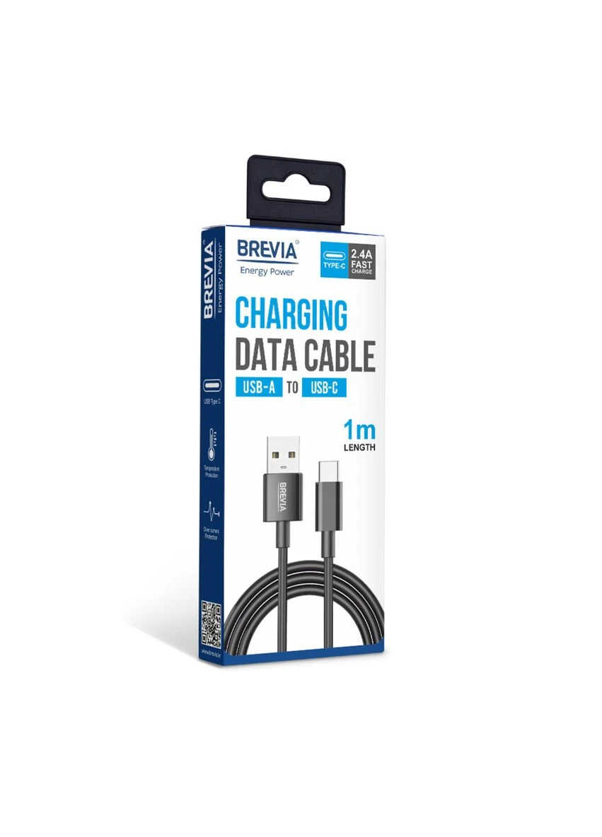 Кабель USB to Type-C 2,4А 1м, box Brevia (397341802)