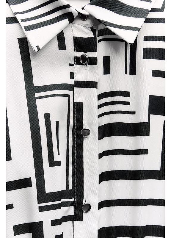 Белое атласное платье с принтом и ремнём Zara