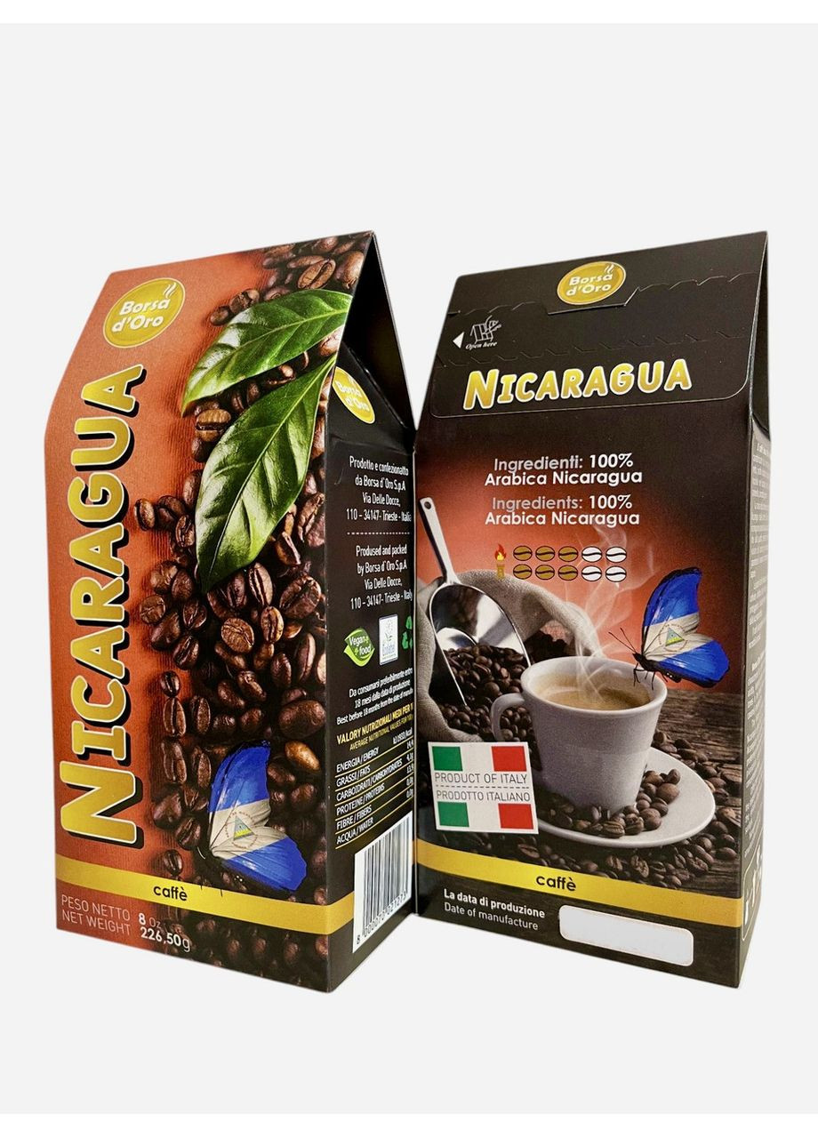 Кофе зерновой НИКАРАГУА 226.50г, Borsa d`Oro (Италия) Borsa D'oro (358791036)