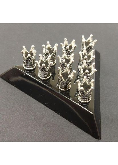 Бусина Корона 7х13 мм металева, колір Срібло Plus-plus (352744610)