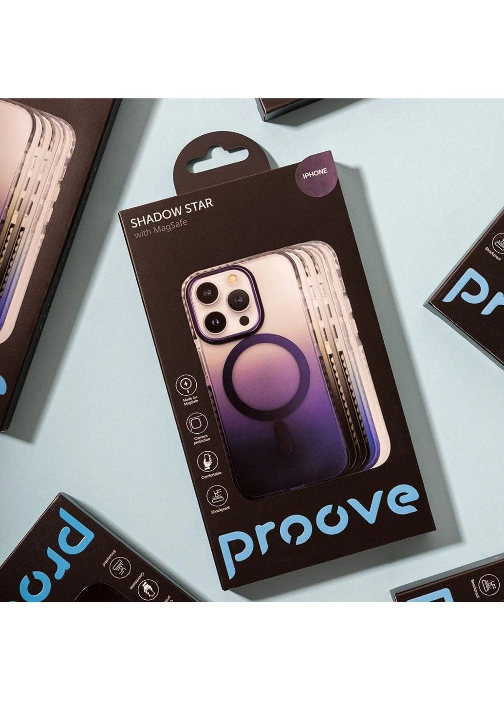Чехол Shadow Star Case with Magnetic Ring iPhone 14 Pro Max Deep Purple Proove (382767168)