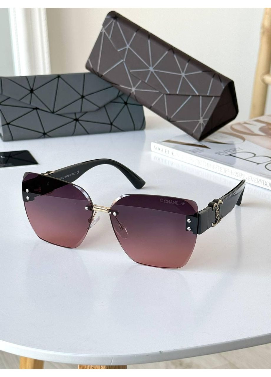 Брендовые женские очки Шанель от солнца. Очки солнцезащитные безоправные унисекс на лето No Brand (370976087)