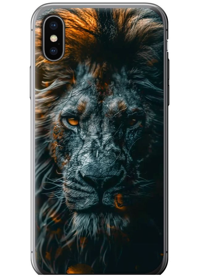 2D пластиковый чехол 'Лев в сумерках' для Endorphone Apple iPhone XS (297661438)