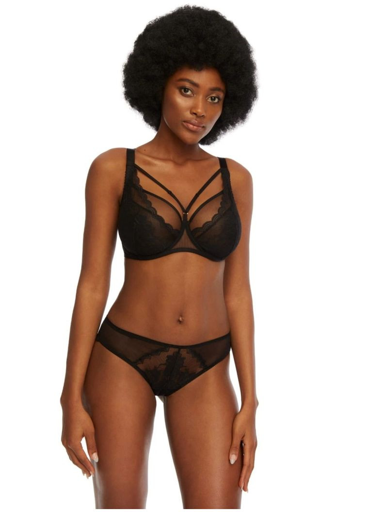 Чёрный женский бюстгальтер Kinga с косточками полиамид