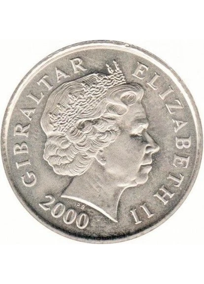 Гибралтар 10 пенсов 2000 год Монеты мира Penny (394407118)