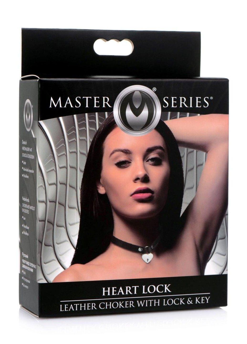 Чокер замок сердце (2ремешка 2ключа) Lock-It Heart Choker With Lockabl Master Series (289783533)