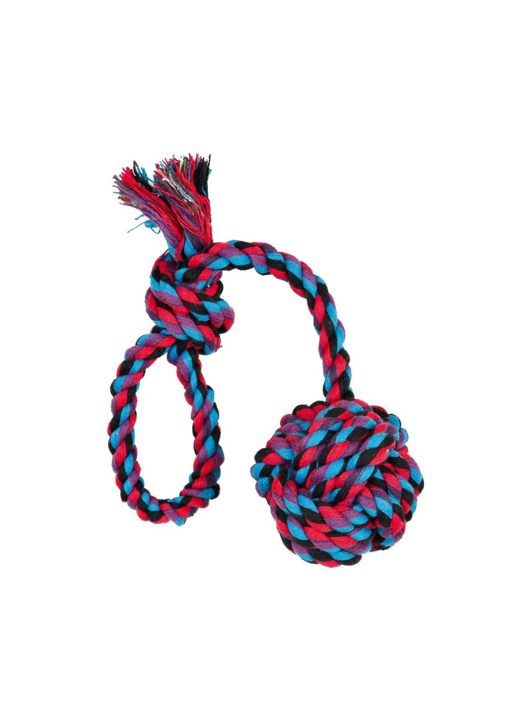 Игрушка для собак Мяч из каната на веревке 5,5см/30см арт.3268 (4011905032689) Trixie (315717676)