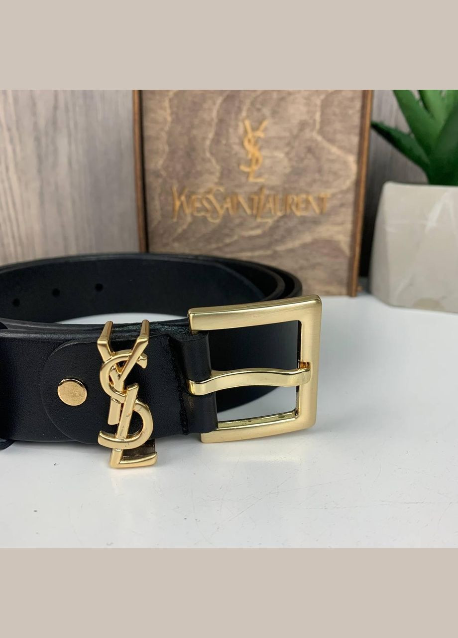 Шкіряний жіночий пояс поясний Чорний No Brand (301873579)