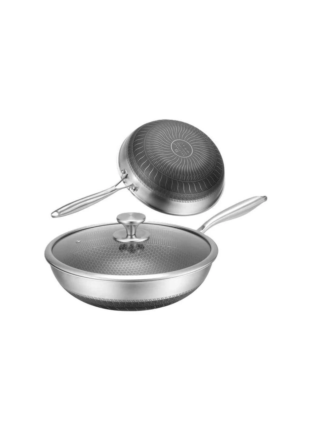 Сковорода WOK з кришкою 30см EB-13067 ТМ EDENBERG No Brand (387285572)