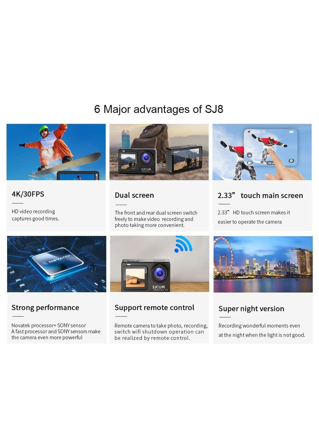 Екшн-камера SJ8 Dual Screen SJCam (360397313)