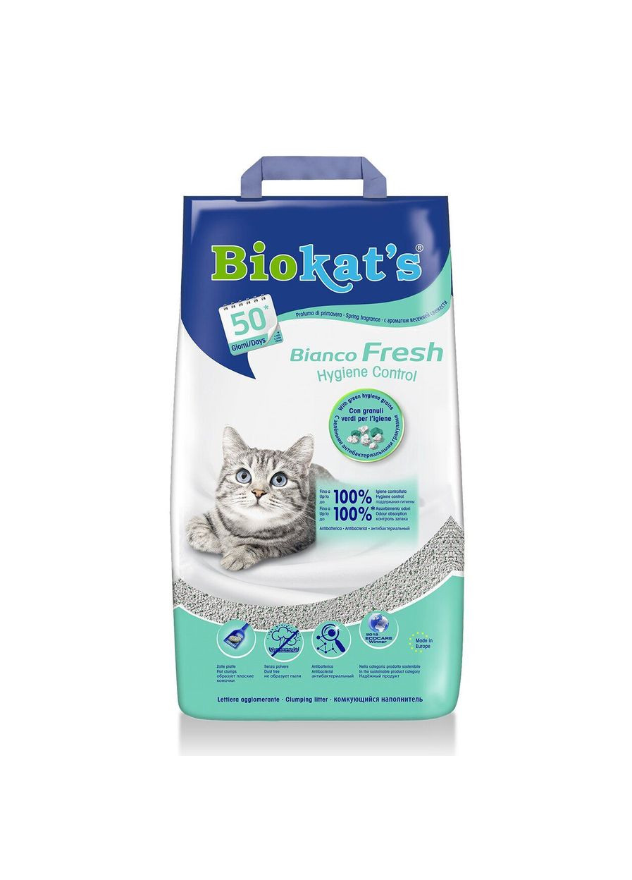 Наполнитель бентонитовый Biokats Bianco Fresh 5 килограмм Biokat's (292257713)