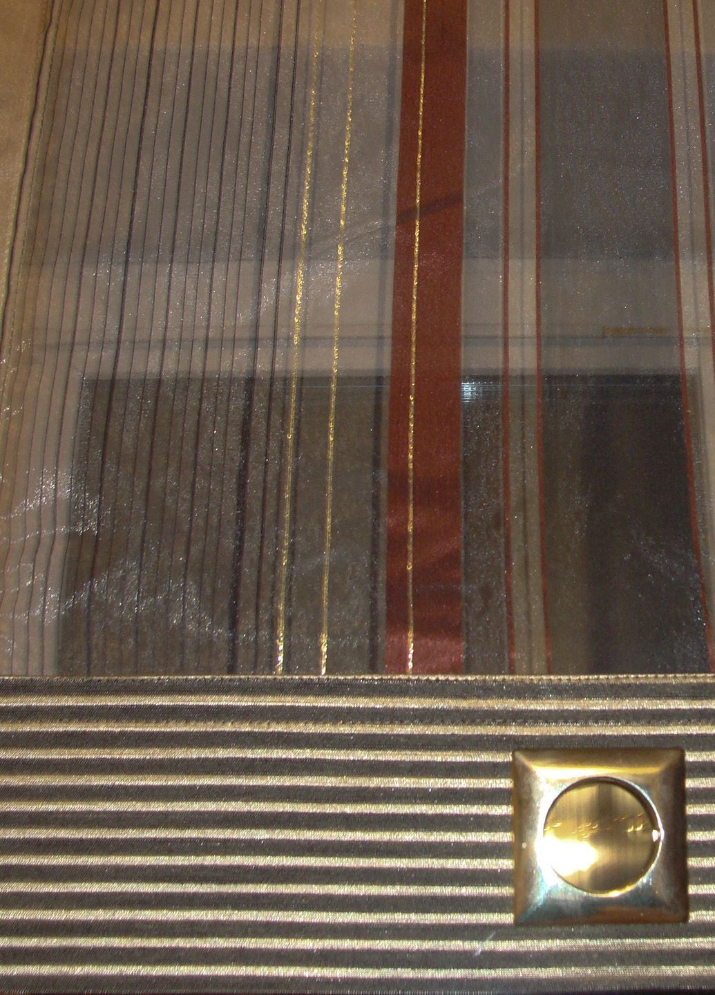 Комплект панельних фіранок карниз 200см шоколадний з бежевим (12_8п) Firanka Line (328949080)