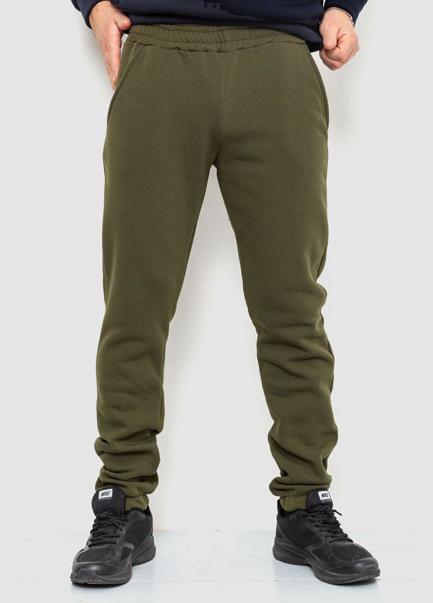 Спорт чоловічі штани на флісі однотонні, колір світло-сірий, Ager (272610058)