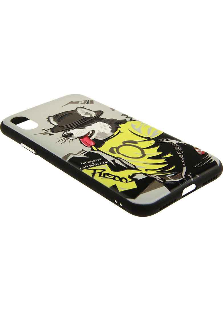Чехол-накладка TPU Case with UV Printing Hip Hop iPhone X RAP Alaskan Grey PUZOO (301507528)