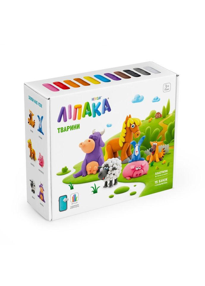 Меганабор самозатвердевающего пластилина Домашние животные ЛИПАКА 15012-UA01 Lipaka (334057851)