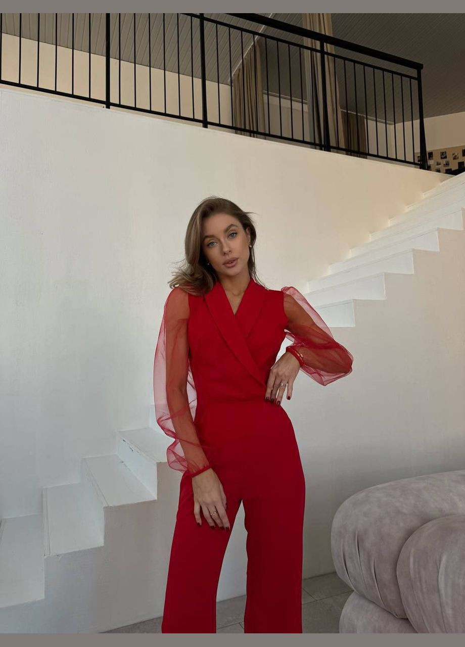 Комбінезон popluzhnaya комбінезон-брюки червоний повсякденний