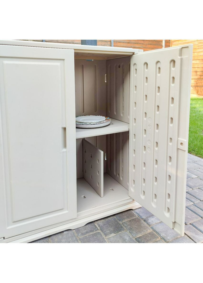 Пластиковая тумба с полкой 82х41х93см StickerWall-SW-00001543 IKI (370563897)