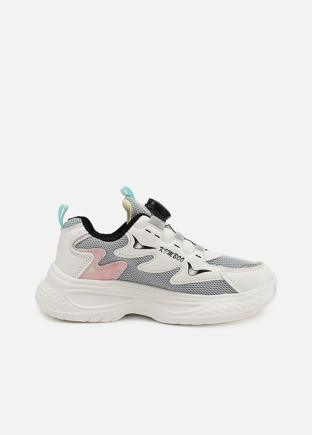 Серые демисезонные кроссовки для девочки, на плоской подошве цвет серый цб-00273971 Kimboo