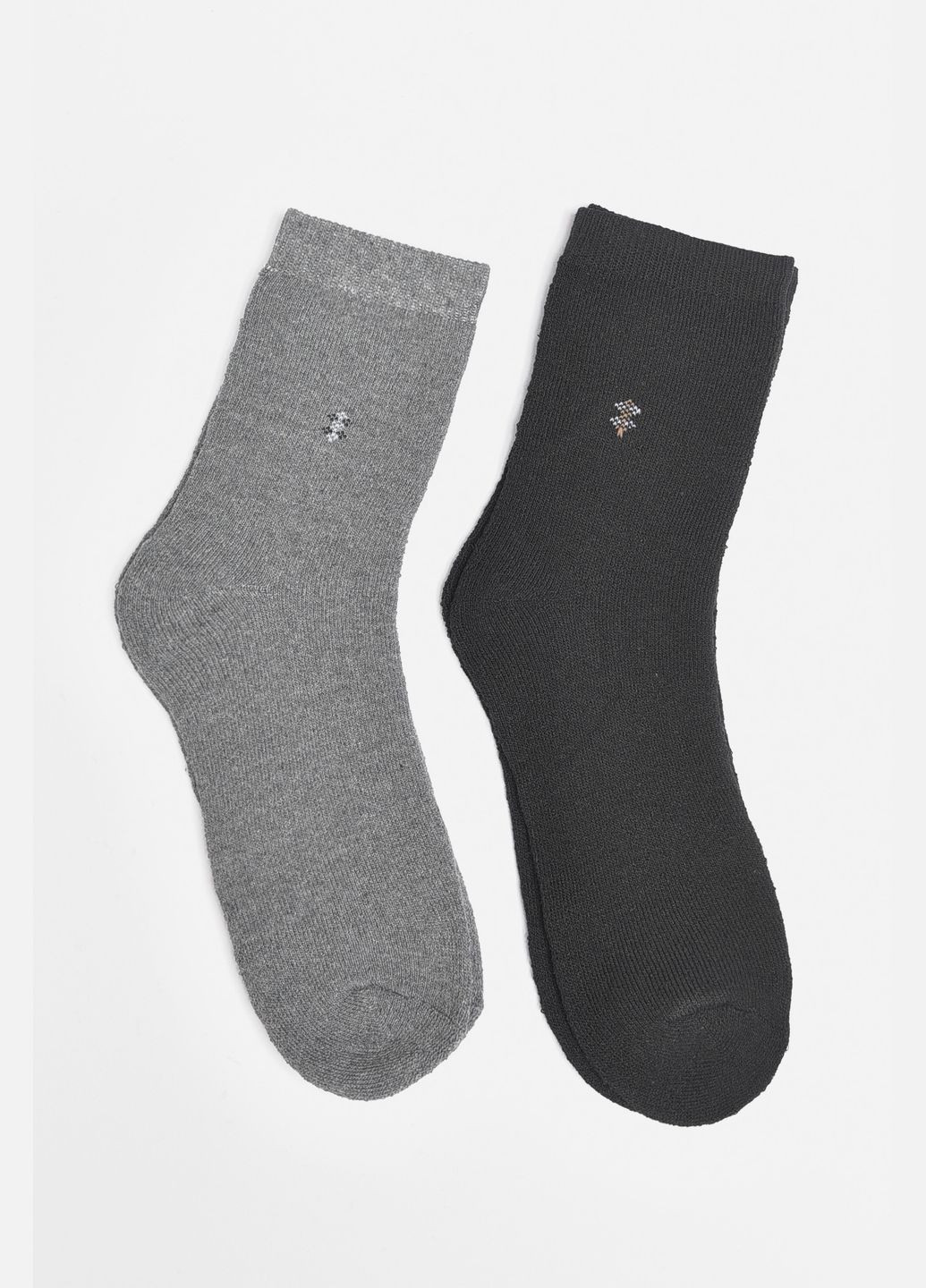 Комбинированные набор носков мужских махровых 2 штуки Let's Shop однотонные (304368513)