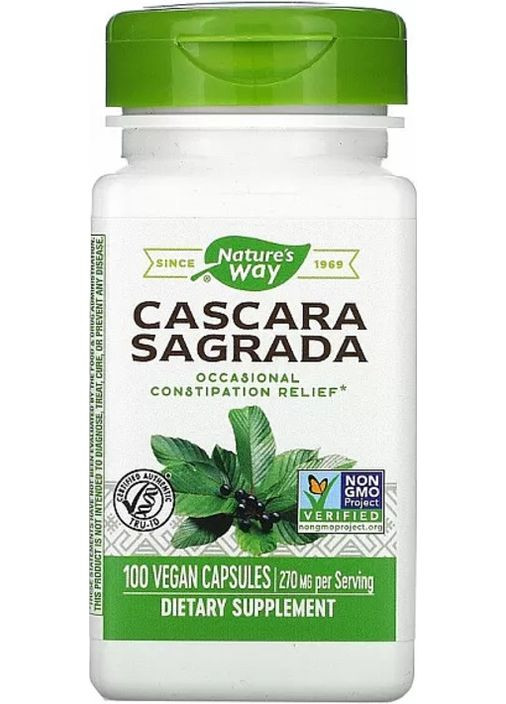 Каскара саграда Naturе's Way Cascara Sagrada 270 мг 100 капс Nature's Way (359473698)