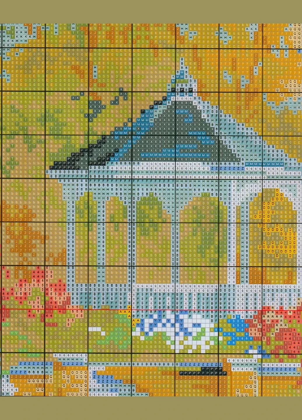 Набір для вишивання хрестиком по нанесеному на канву схемі "Swan lake". AIDA 14CT printed, 41*32 см Joy Sunday (313613321)