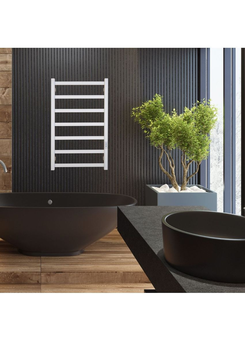 Рушникосушарка електрична з контроллером Білий матовий 790*490 Carino LAURA (367604514)