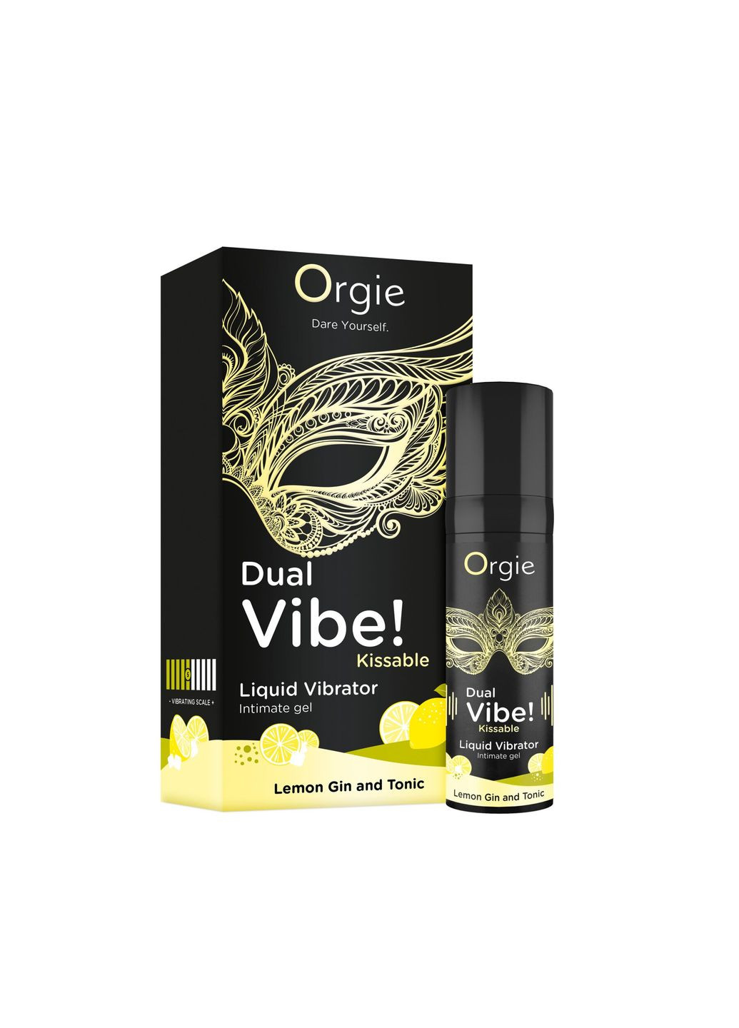 Жидкий вибратор Dual Vibe! Lemon Gin And Tonic Kissable Liquid Vibrator (15 мл) Orgie (317268213)