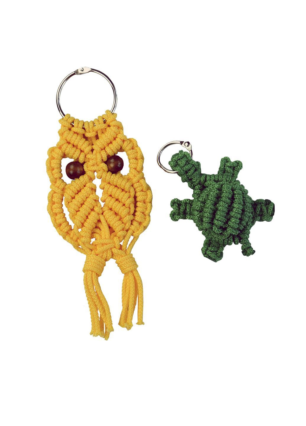 Набір для творчості "Макраме "Підвіски на рюкзак" колір різнокольоровий ЦБ-00287108 УМНЯШКА (364823143)