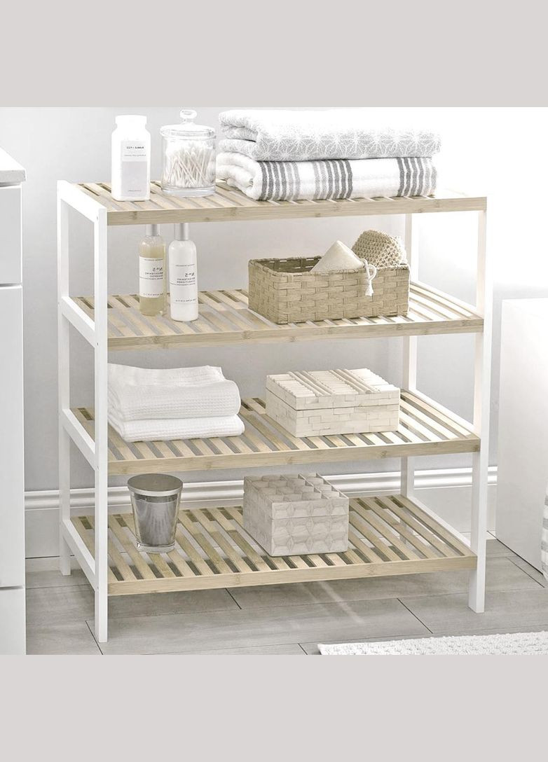 Етажерка для ванної з дерева Галахіна зефір-бланже (ВЖТ-00992001) No Brand (328210812)