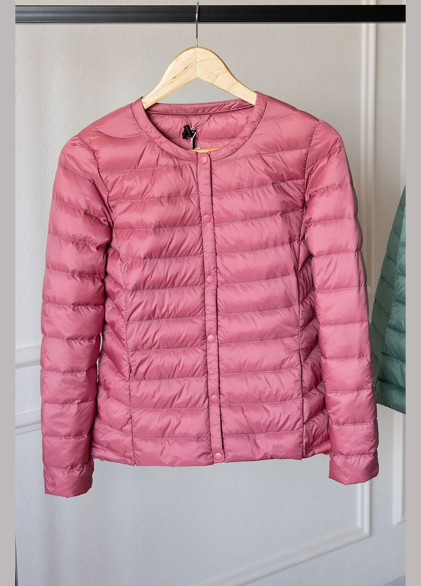 Розовый демисезонный Пуховик One
