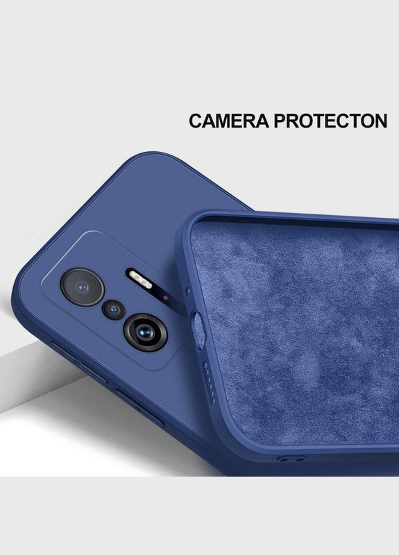 Силиконовый чехол для 11T / Pro микрофибра soft touch Xiaomi (322211865)