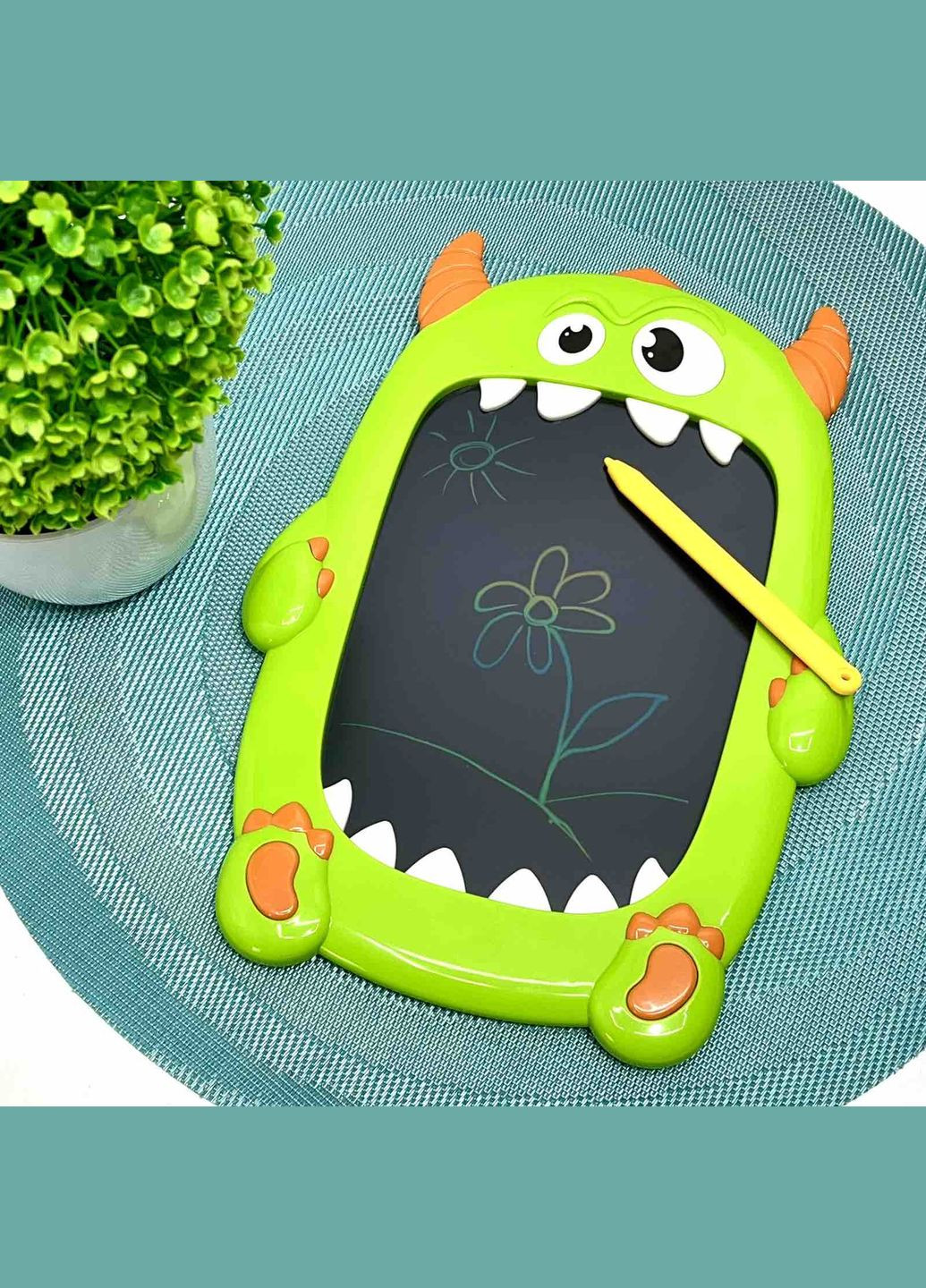 Планшет графічний LCD для малювання зі стилусом Зелений (YM 8) No Brand (339869816)