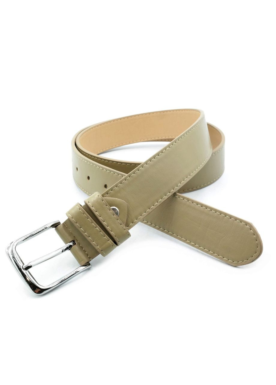 Жіночий ремінь 3,3 х 110 см Бежевий zhn-kz-kit33-016 Weatro (317751115)