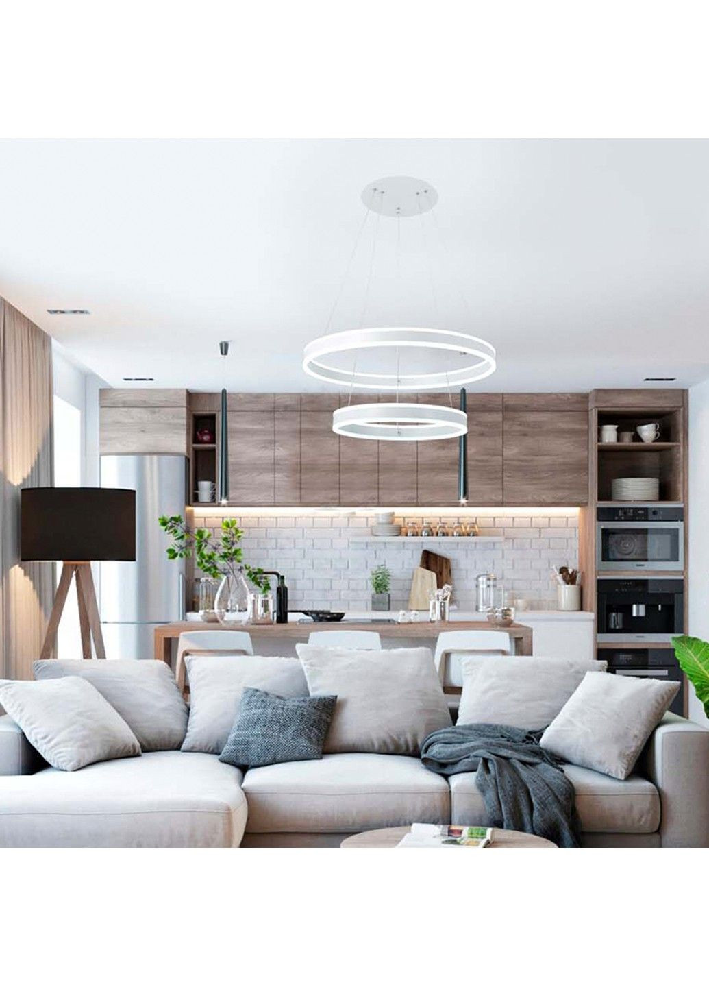 Керована світлодіодна люстра STELLA 160W 2R-APP-600×1200-WHITE-220-IP20 ESLLSE (301020868)