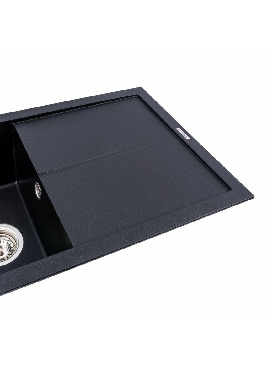 Гранитная мойка для кухни SOLID 7843 матовая Черный металлик Valeso (336934430)