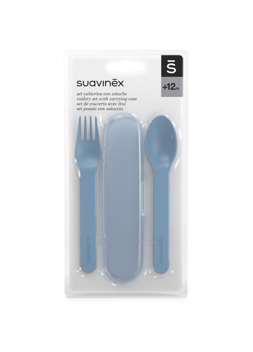 Набір столових приборів Go natural у футлярі, блакитний () Suavinex 401506 (361305471)