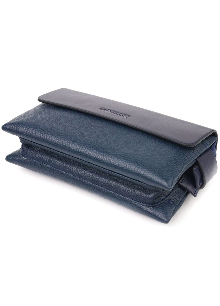 Добротный мужской клатч из натуральной комбинированной кожи 21565 Canpellini (334708952)
