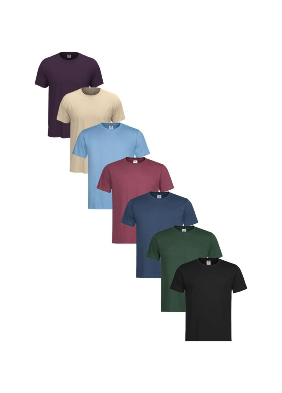 Комбинированная набор 7 шт "футболка мужская st2000-7pack3" с коротким рукавом Stedman