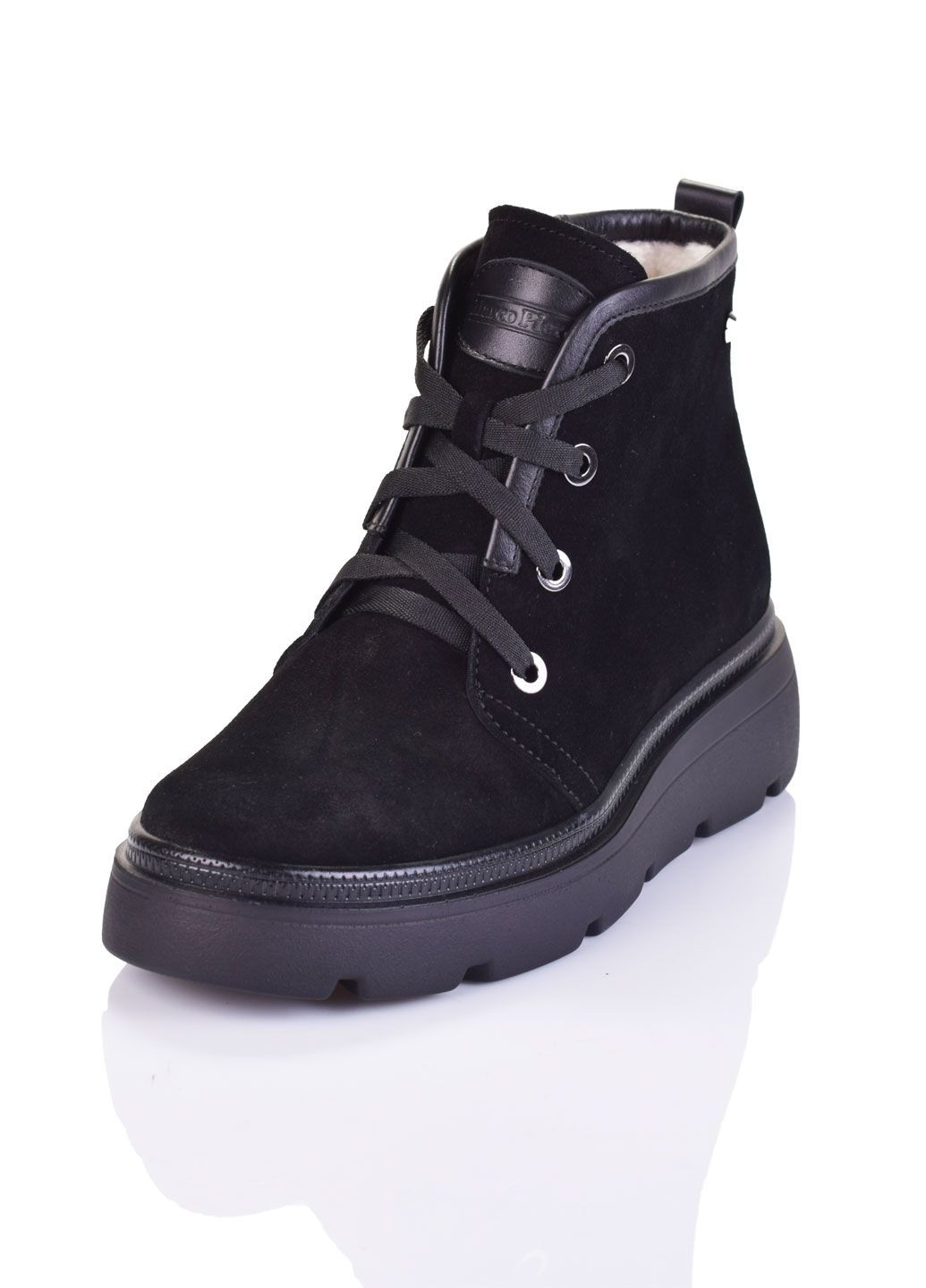 Зимние ботинки Marco Piero со шнуровкой из натуральной замши