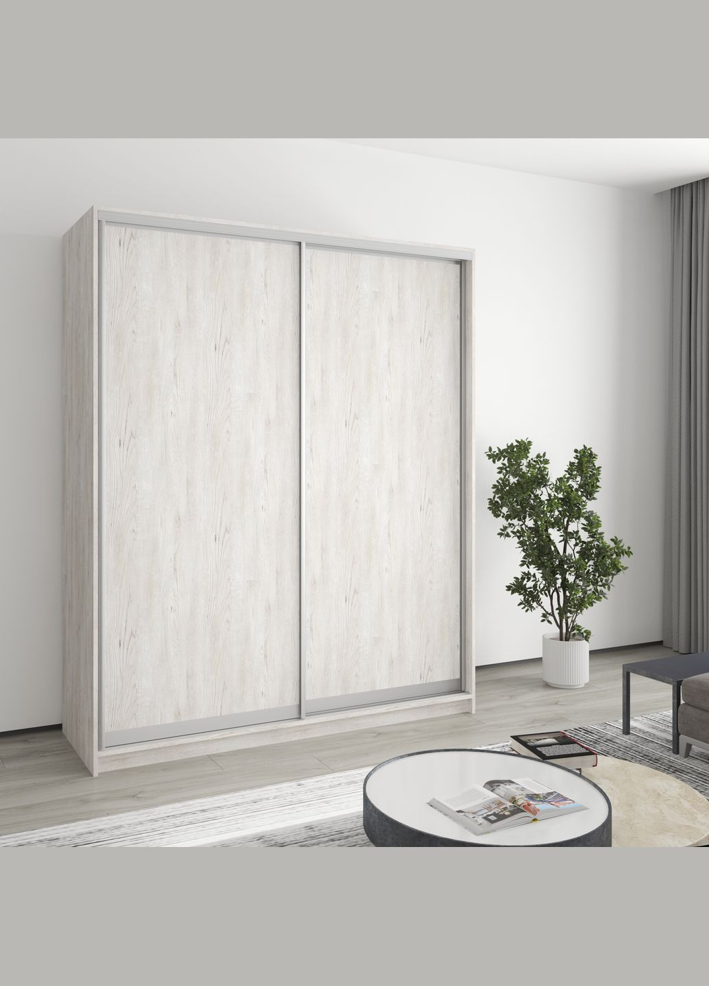 Шкаф-купе двухдверный Комбо AL 2ДСП 170x60x210 см (MBS-2720) MebelStar (346288854)