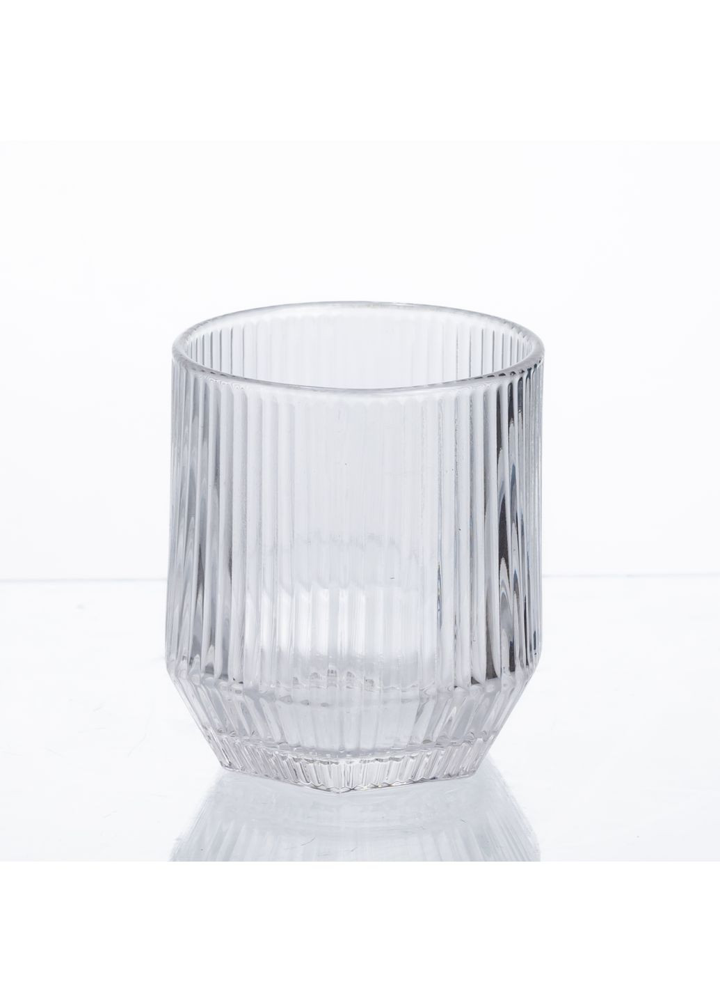 Набір склянок із товстого скла 6 штук по 250 мл ребристих Yiwu (365874040)