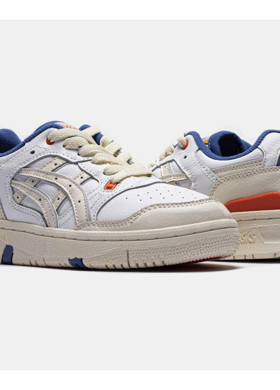 Белые демисезонные кроссовки мужские asics kith x ex89 white blue orange асикс гель No Brand