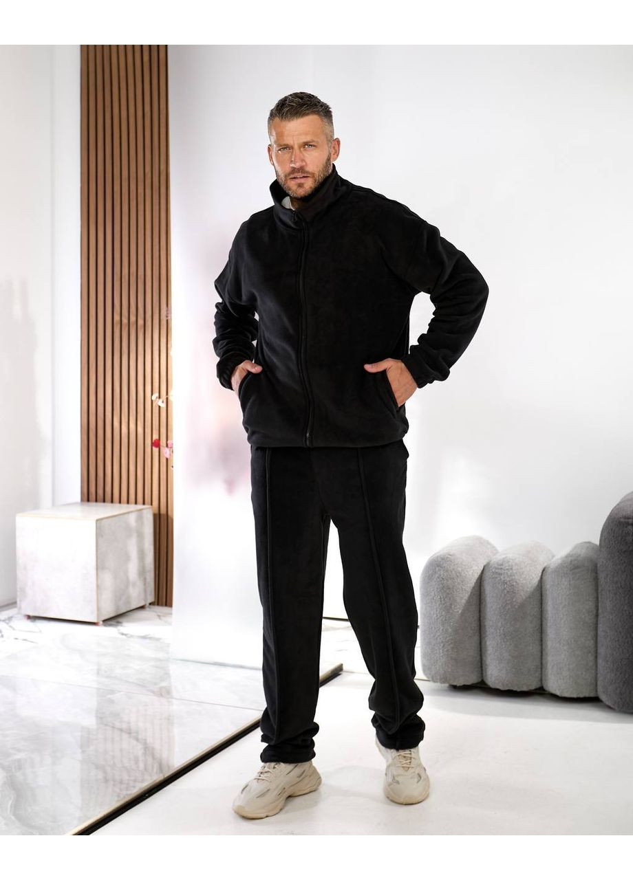 Черный зимний мужской костюм Garna