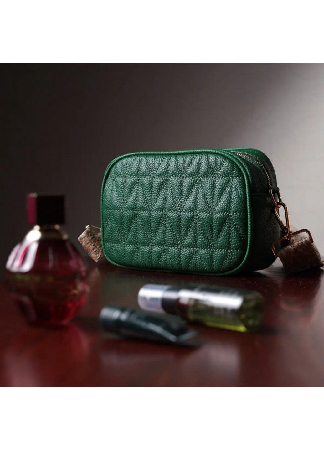 Молодіжна жіноча шкіряна сумка через плече 22613 Vintage (298793340)