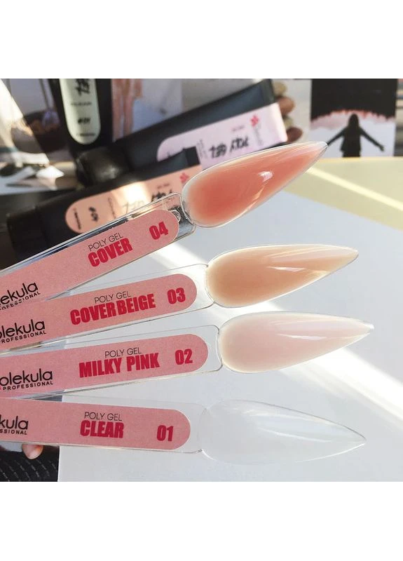Полігель Poly Gel №03 бежевий, напівпрозорий, 30 мл Nails Molekula (386118246)