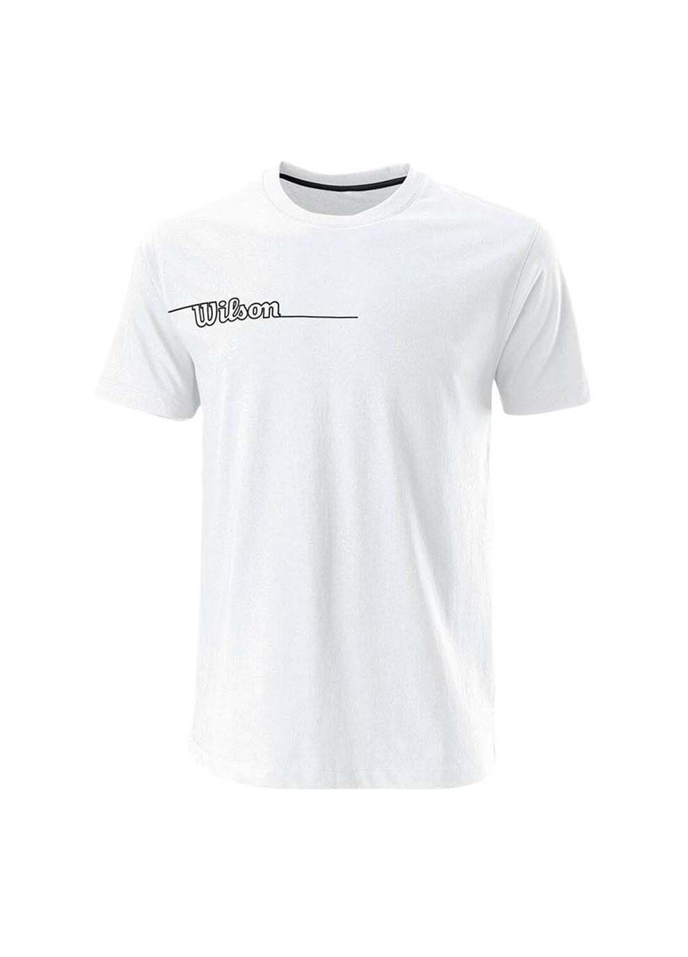 Біла демісезонна дитяча футболка team ii tech tee y білий Wilson
