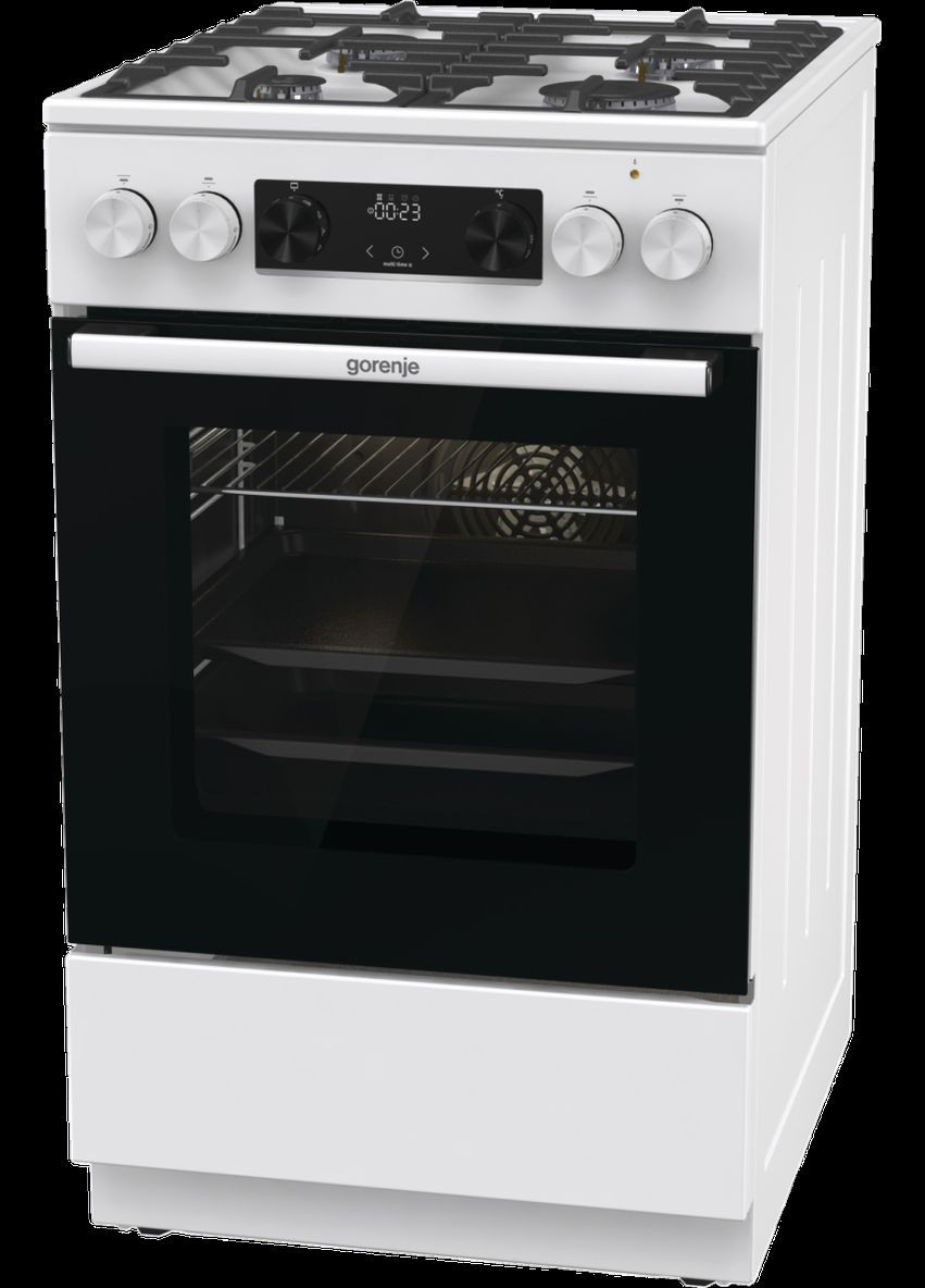 Комбинированная (газ+электро) комбинированная плита gks5c73wf (fm514d-fpd4b) (7085842) Gorenje